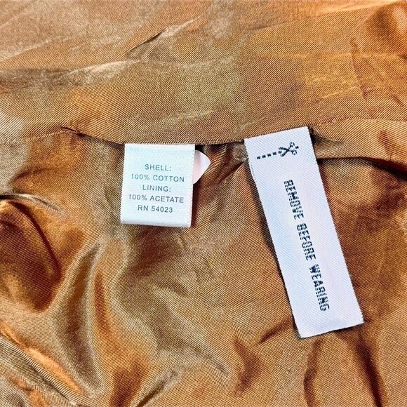 VTG 90s Banana Republic Corduroy Blazer Jacket  Sz 10 Tan Retro Academia Twee - Picture 8 of 11